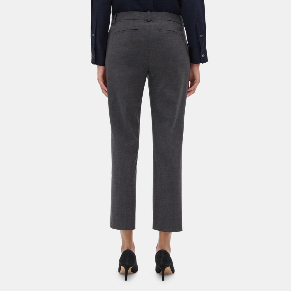 Theory Classic Crop Pant in Sevona Stretch Wool - Picture 2 of 2